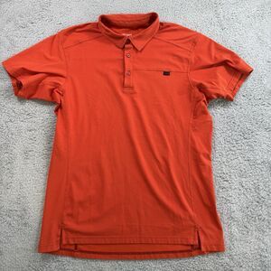 Arcteryx Shirt Mens Large Red Captive Polo Short Sleeve Performance Stretch
